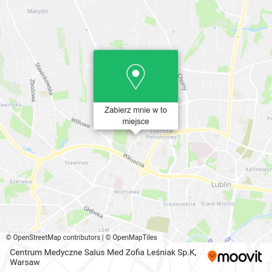 Mapa Centrum Medyczne Salus Med Zofia Leśniak Sp.K