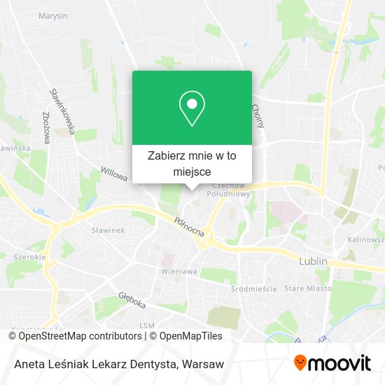 Mapa Aneta Leśniak Lekarz Dentysta