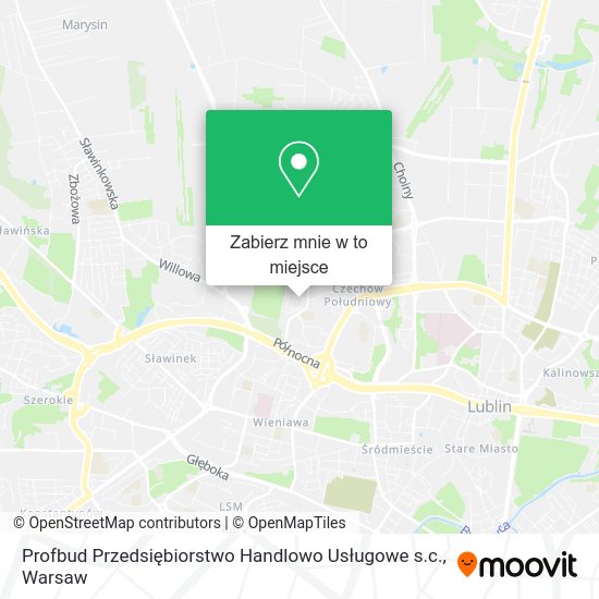 Mapa Profbud Przedsiębiorstwo Handlowo Usługowe s.c.