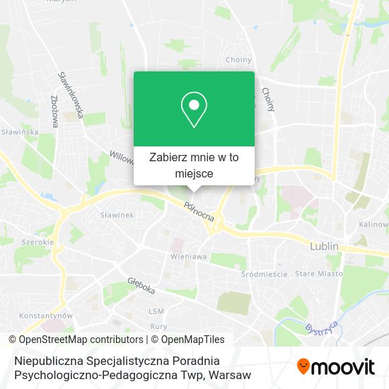 Mapa Niepubliczna Specjalistyczna Poradnia Psychologiczno-Pedagogiczna Twp