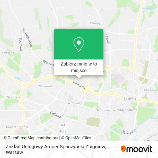 Mapa Zakład Usługowy Amper Spaczyński Zbigniew