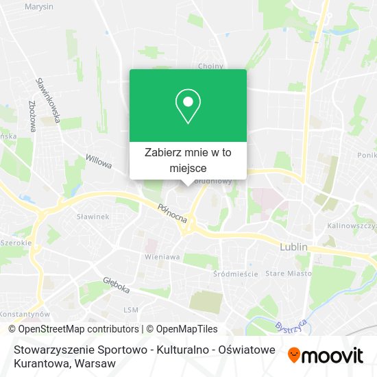 Mapa Stowarzyszenie Sportowo - Kulturalno - Oświatowe Kurantowa