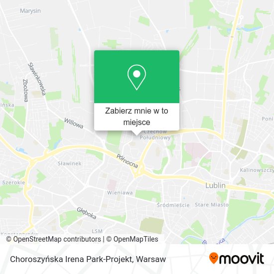 Mapa Choroszyńska Irena Park-Projekt