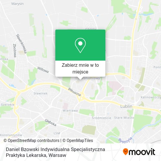 Mapa Daniel Bzowski Indywidualna Specjalistyczna Praktyka Lekarska