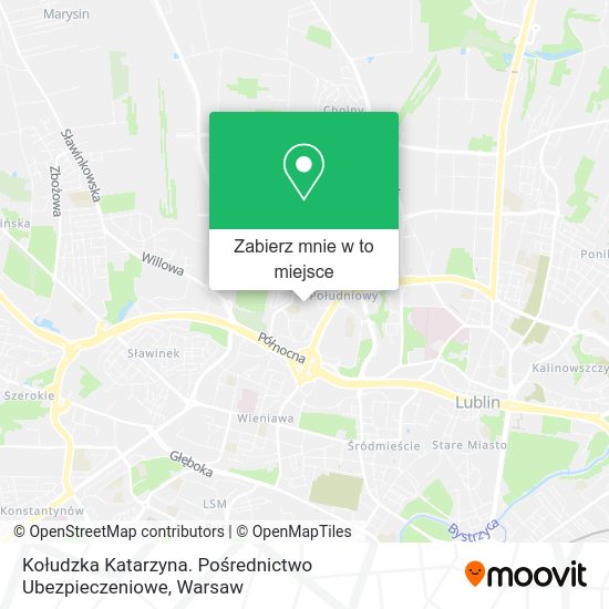 Mapa Kołudzka Katarzyna. Pośrednictwo Ubezpieczeniowe