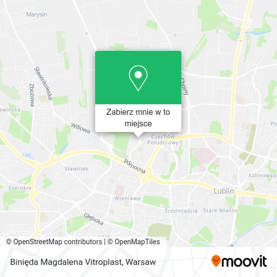 Mapa Binięda Magdalena Vitroplast