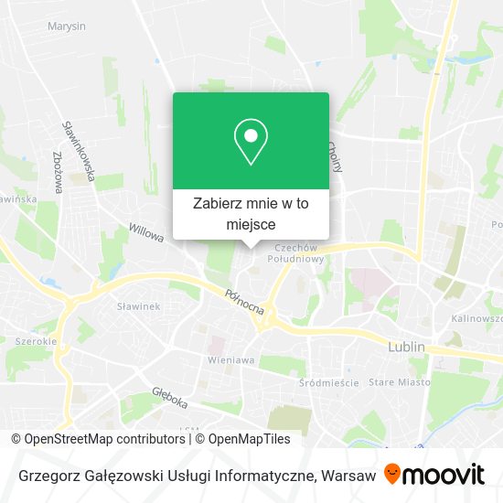 Mapa Grzegorz Gałęzowski Usługi Informatyczne