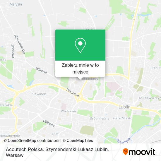 Mapa Accutech Polska. Szymenderski Łukasz Lublin