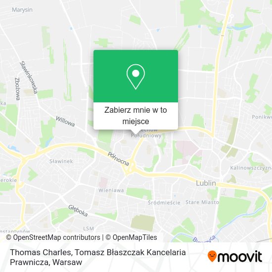 Mapa Thomas Charles, Tomasz Błaszczak Kancelaria Prawnicza