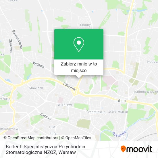 Mapa Bodent. Specjalistyczna Przychodnia Stomatologiczna NZOZ