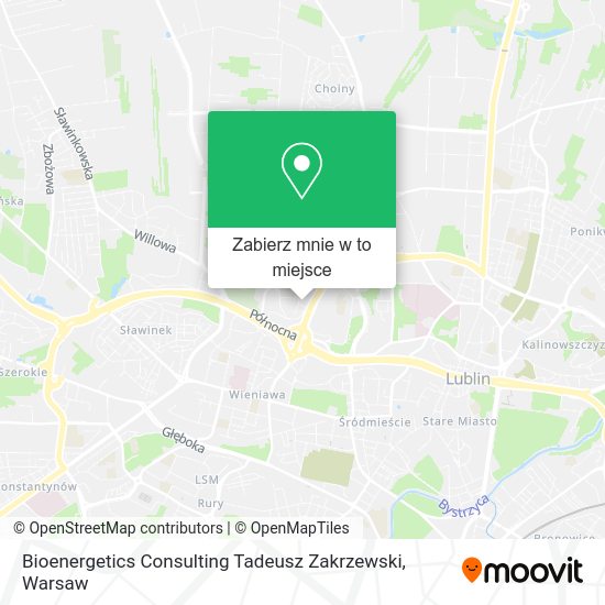 Mapa Bioenergetics Consulting Tadeusz Zakrzewski