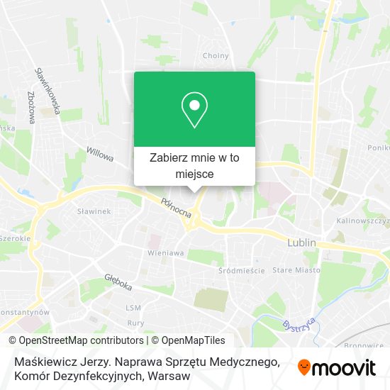 Mapa Maśkiewicz Jerzy. Naprawa Sprzętu Medycznego, Komór Dezynfekcyjnych