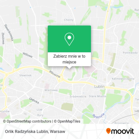 Mapa Orlik Radzyńska Lublin