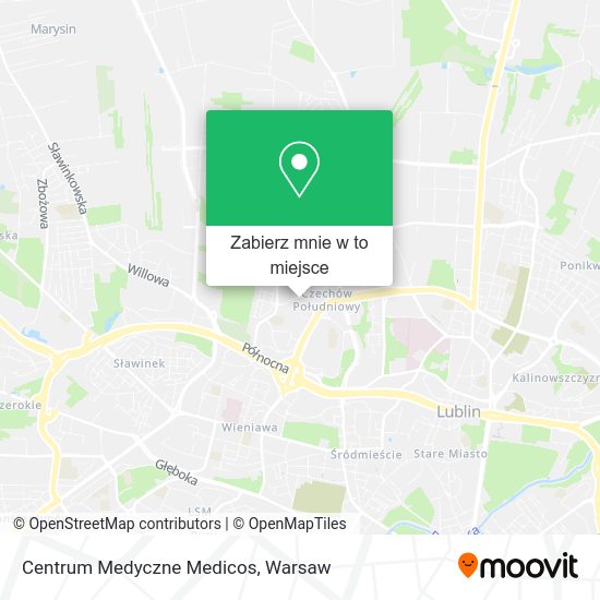 Mapa Centrum Medyczne Medicos