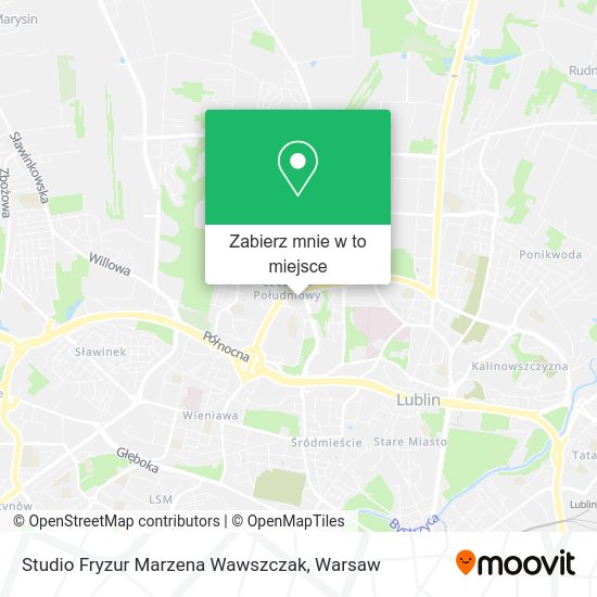 Mapa Studio Fryzur Marzena Wawszczak