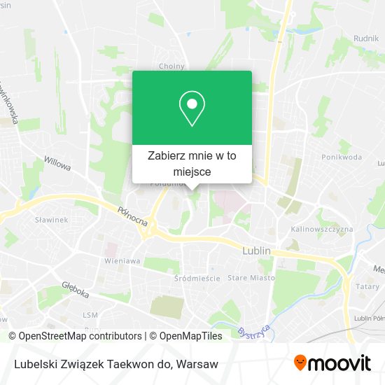 Mapa Lubelski Związek Taekwon do