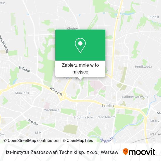 Mapa Izt-Instytut Zastosowań Techniki sp. z o.o.