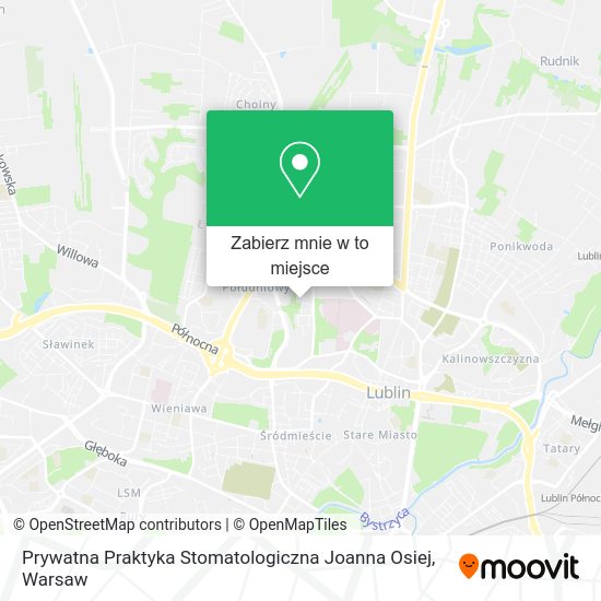 Mapa Prywatna Praktyka Stomatologiczna Joanna Osiej