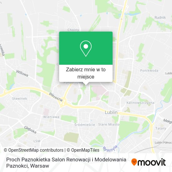 Mapa Proch Paznokietka Salon Renowacji i Modelowania Paznokci