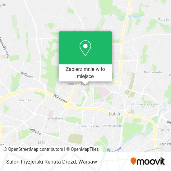 Mapa Salon Fryzjerski Renata Drozd