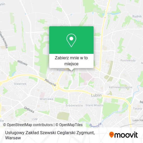 Mapa Usługowy Zakład Szewski Ceglarski Zygmunt