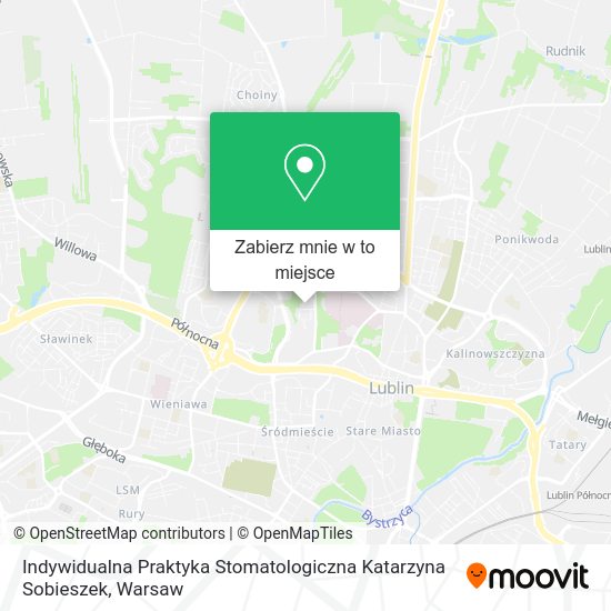 Mapa Indywidualna Praktyka Stomatologiczna Katarzyna Sobieszek