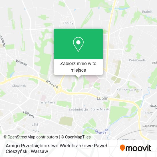 Mapa Amigo Przedsiębiorstwo Wielobranżowe Paweł Cieszyński