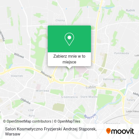 Mapa Salon Kosmetyczno Fryzjerski Andrzej Stąporek