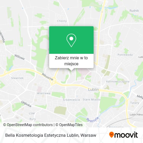 Mapa Bella Kosmetologia Estetyczna Lublin