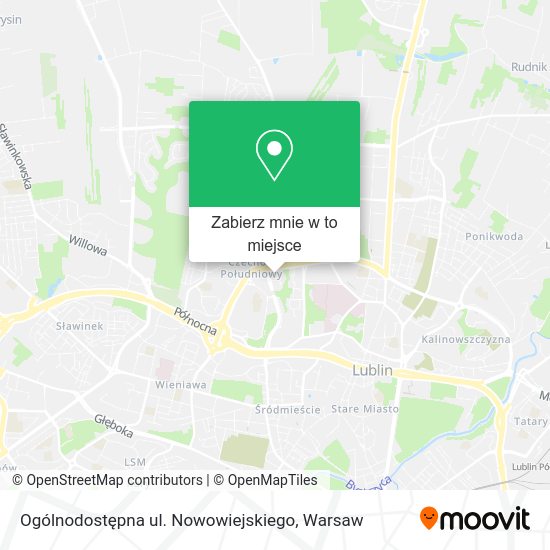 Mapa Ogólnodostępna ul. Nowowiejskiego