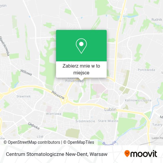 Mapa Centrum Stomatologiczne New-Dent