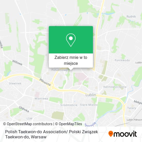 Mapa Polish Taekwon-do Association/ Polski Związek Taekwon-do