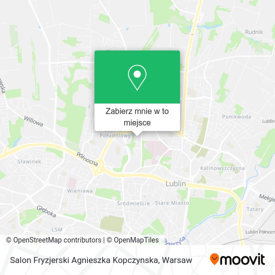 Mapa Salon Fryzjerski Agnieszka Kopczynska