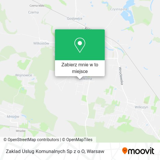 Mapa Zaklad Uslug Komunalnych Sp z o O