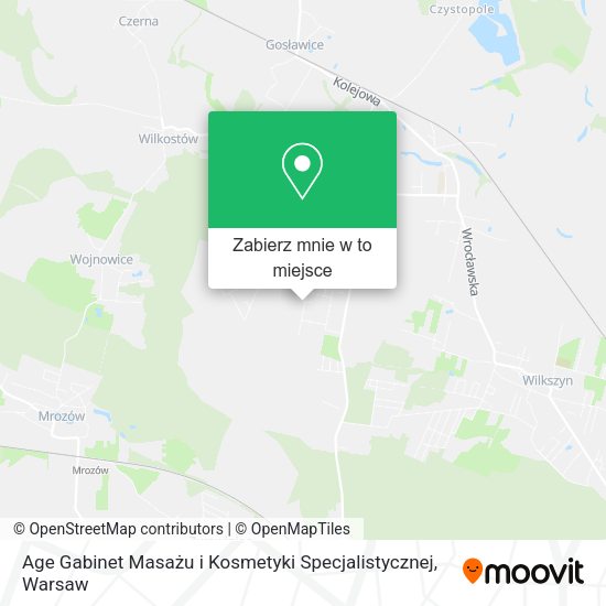 Mapa Age Gabinet Masażu i Kosmetyki Specjalistycznej