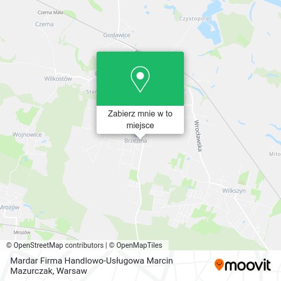 Mapa Mardar Firma Handlowo-Usługowa Marcin Mazurczak