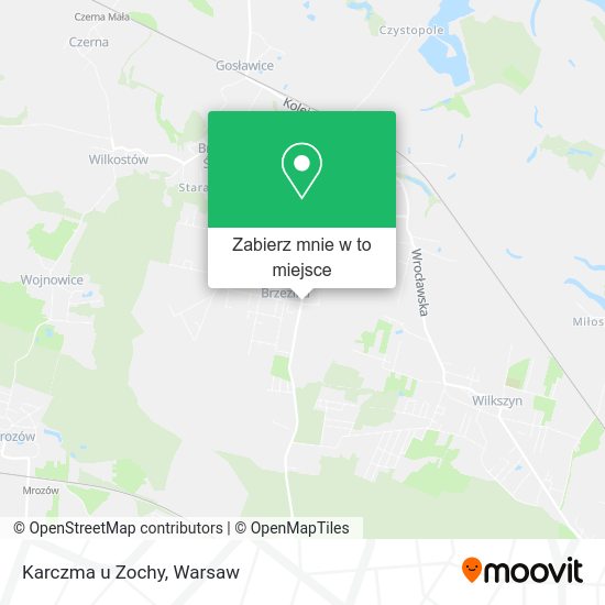 Mapa Karczma u Zochy