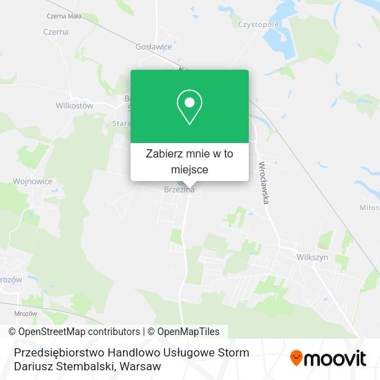 Mapa Przedsiębiorstwo Handlowo Usługowe Storm Dariusz Stembalski