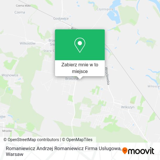 Mapa Romaniewicz Andrzej Romaniewicz Firma Usługowa