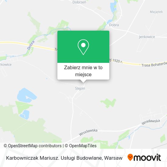 Mapa Karbowniczak Mariusz. Usługi Budowlane