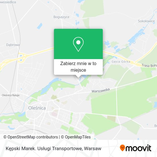 Mapa Kępski Marek. Usługi Transportowe