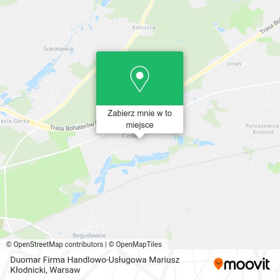 Mapa Duomar Firma Handlowo-Usługowa Mariusz Kłodnicki