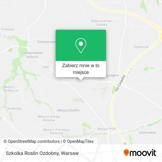 Mapa Szkolka Roslin Ozdobny