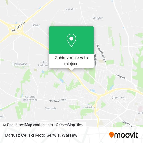 Mapa Dariusz Celiski Moto Serwis