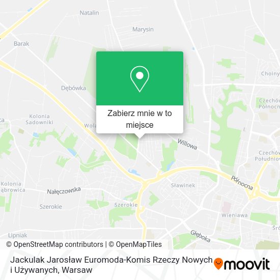 Mapa Jackulak Jarosław Euromoda-Komis Rzeczy Nowych i Używanych