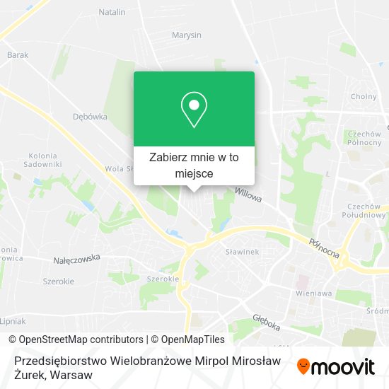 Mapa Przedsiębiorstwo Wielobranżowe Mirpol Mirosław Żurek