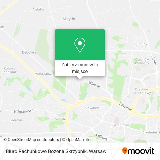 Mapa Biuro Rachunkowe Bożena Skrzypnik