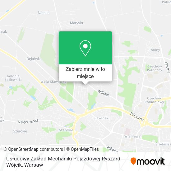 Mapa Usługowy Zakład Mechaniki Pojazdowej Ryszard Wójcik