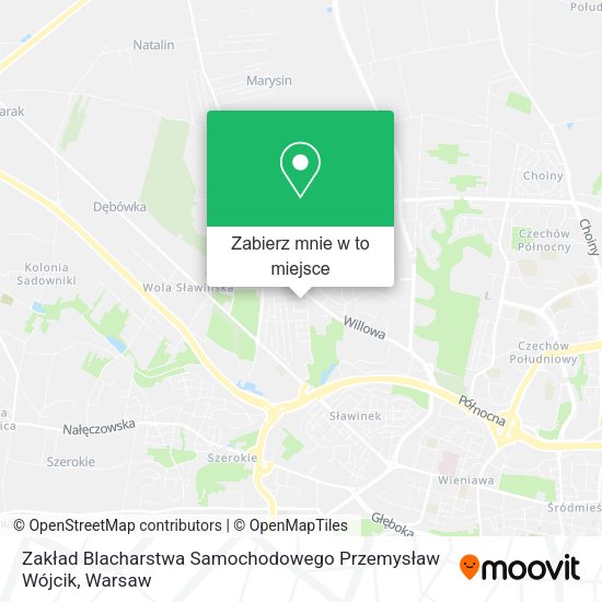 Mapa Zakład Blacharstwa Samochodowego Przemysław Wójcik