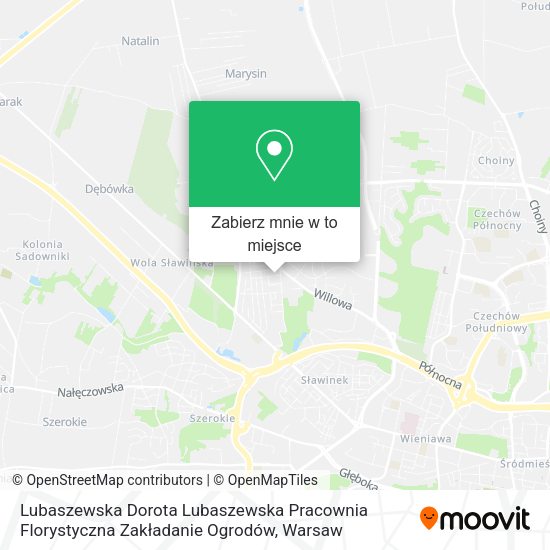 Mapa Lubaszewska Dorota Lubaszewska Pracownia Florystyczna Zakładanie Ogrodów